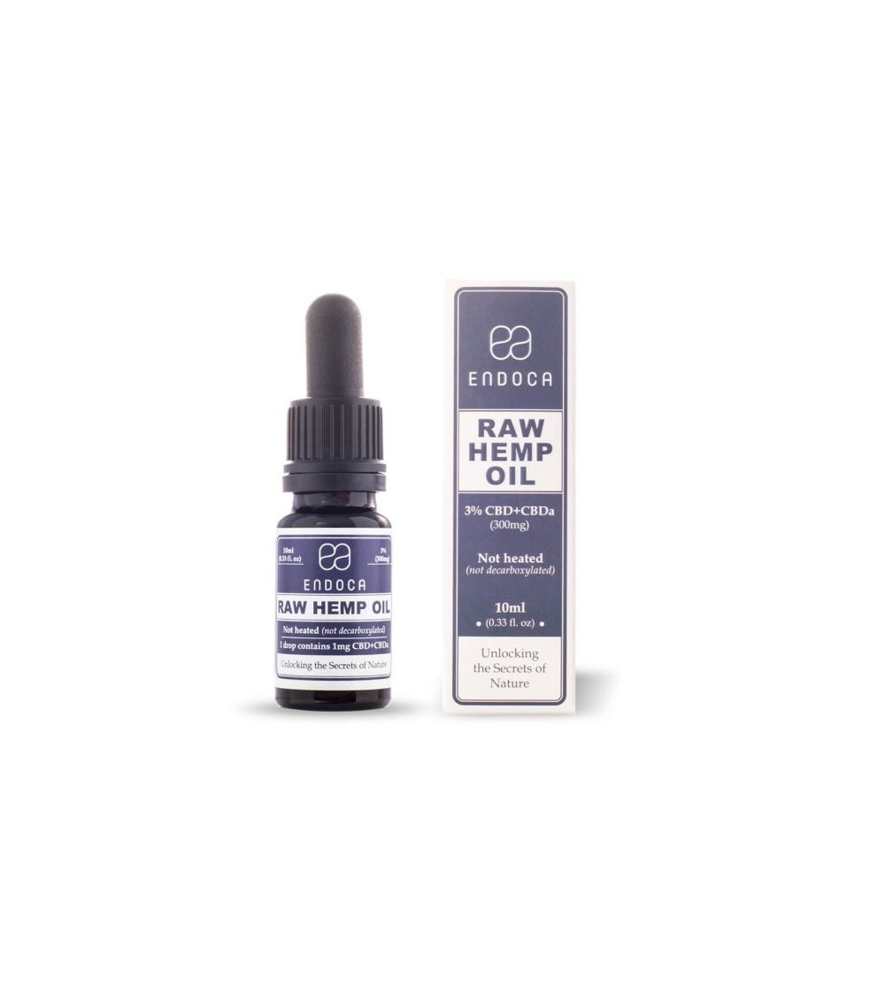 Huile crue de CBD+CBDa 300 mg Endoca (sans THC)