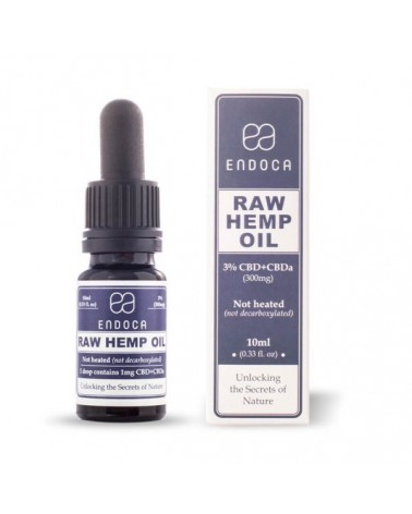 Huile crue de CBD+CBDa 300 mg Endoca (sans THC)