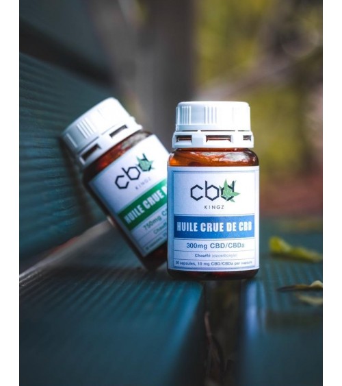 Comprimés à l'huile crue de CBD + CBDa 750mg - 25mg de CBD+CBDa par comprimé